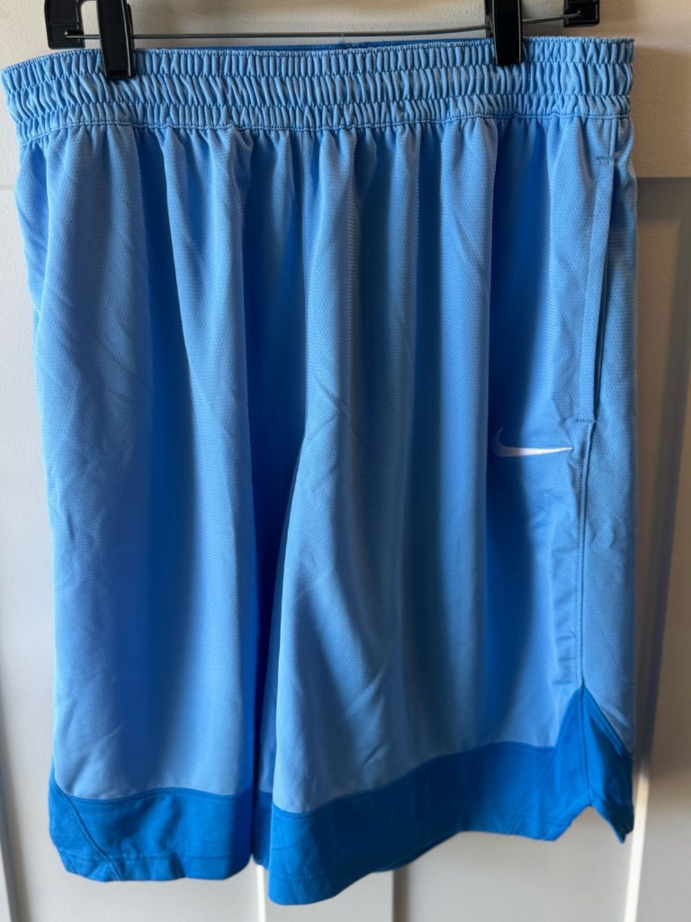 Nike Light Blue Athletic Shorts with White Tag